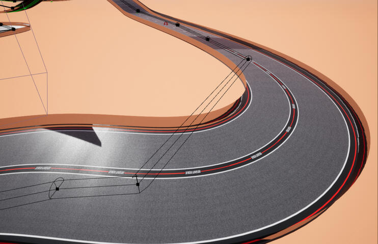 The NPCs knew where to go thanks to a spline system. Less spline points made the AI better at managing some sharper turns.